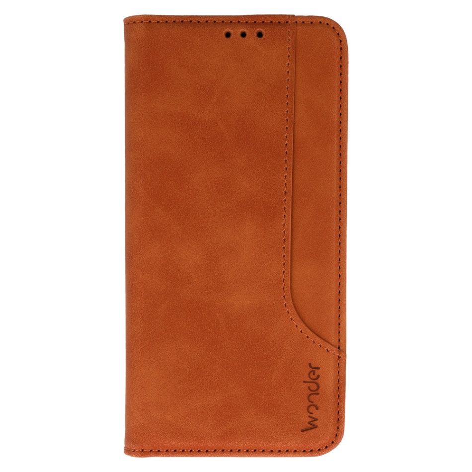 Knížkové pouzdro Wonder Prime pro Xiaomi 17 Pro Max hnědé