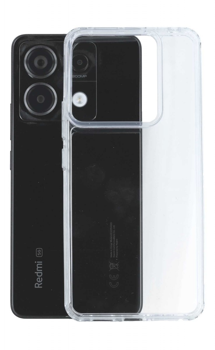 Zadní pevný kryt TopQ Super Clear Hybrid na mobil Xiaomi Redmi Note 13 Pro 5G průhledný