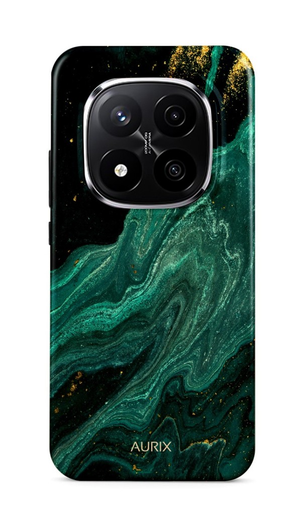 Luxusní kryt AURIX Xiaomi Redmi Note 14 Pro+ 5G Green Lagoon
