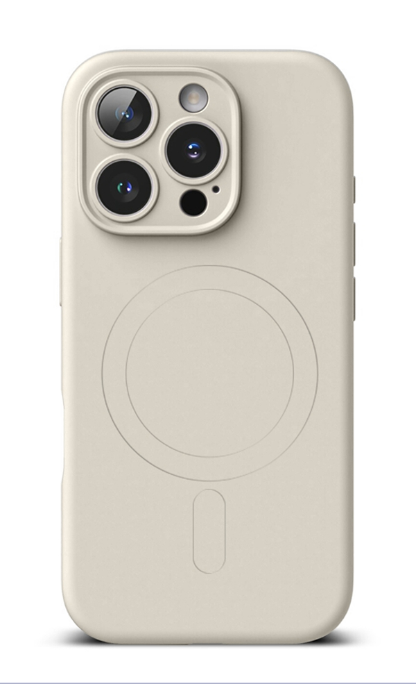 Zadní kryt TopQ na mobil iPhone 16 Pro s MagSafe béžový