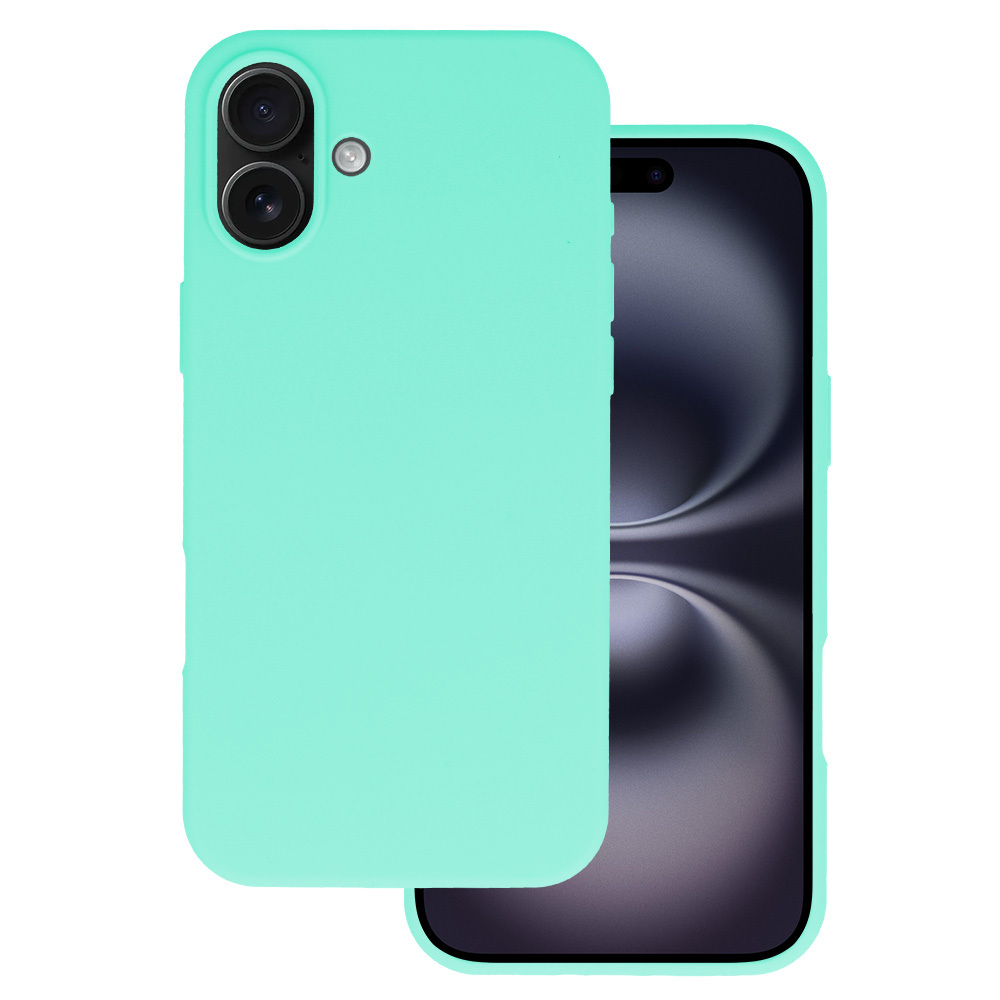 Zadní kryt Silicone Lite na iPhone 16 mint