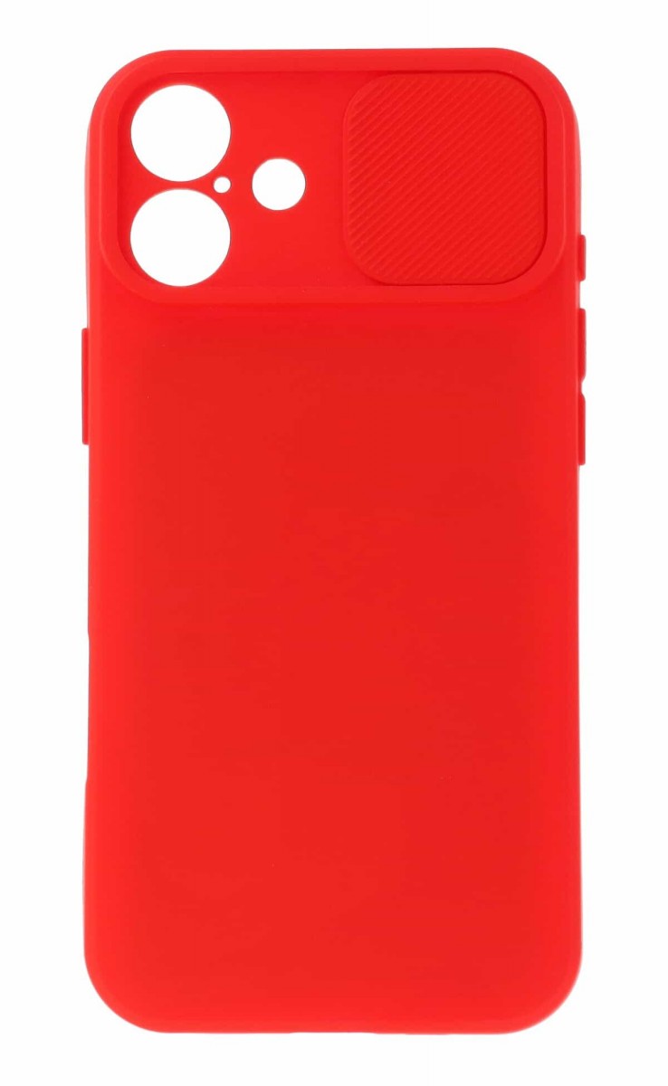 Zadní kryt Camshield Soft na iPhone 16 červený