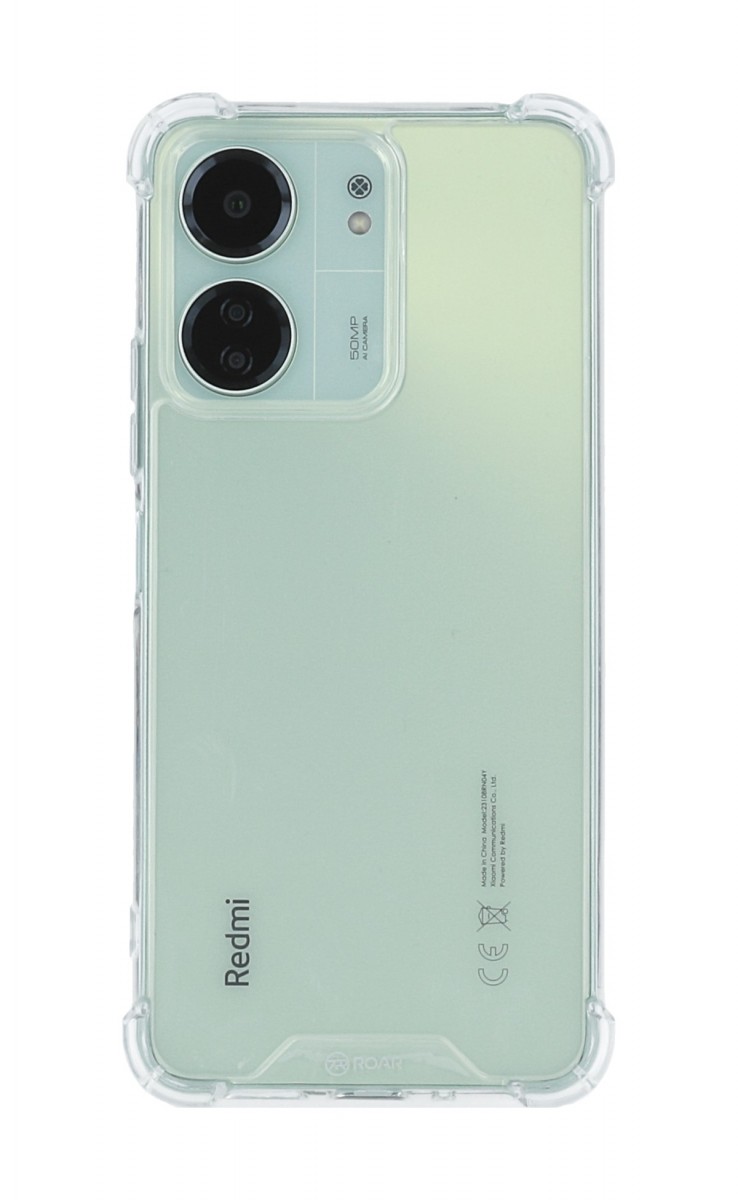 Zadní pevný kryt Roar Armor HD Clear na mobil Xiaomi Redmi 13C průhledný