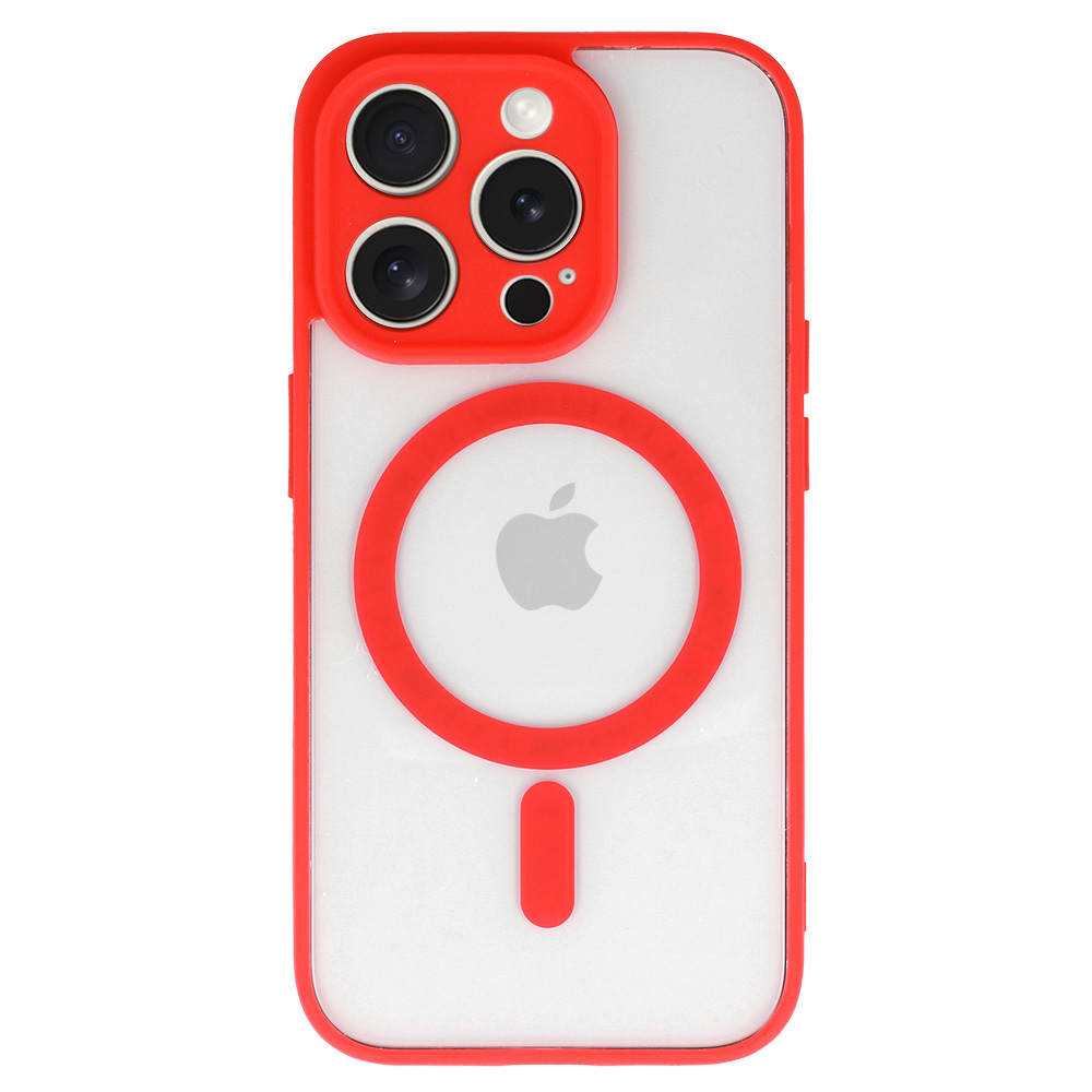 Zadní kryt Acrylic Color MagSafe pro iPhone 16 Pro červený