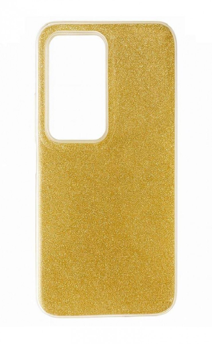 Zadní pevný kryt TopQ na mobil Xiaomi Redmi 15 glitter zlatý