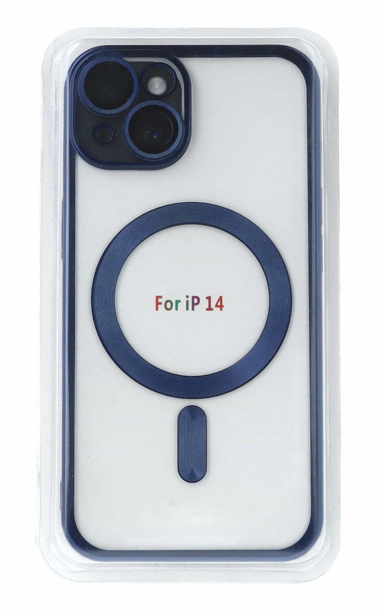 Zadní kryt Metallic MagSafe pro iPhone 14 Blue