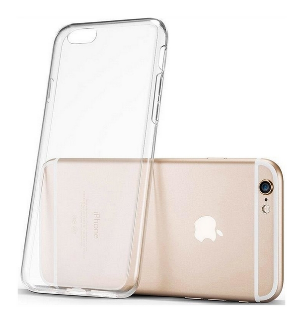 Ultratenký zadní silikonový kryt na mobil iPhone 7 0,5 mm průhledný