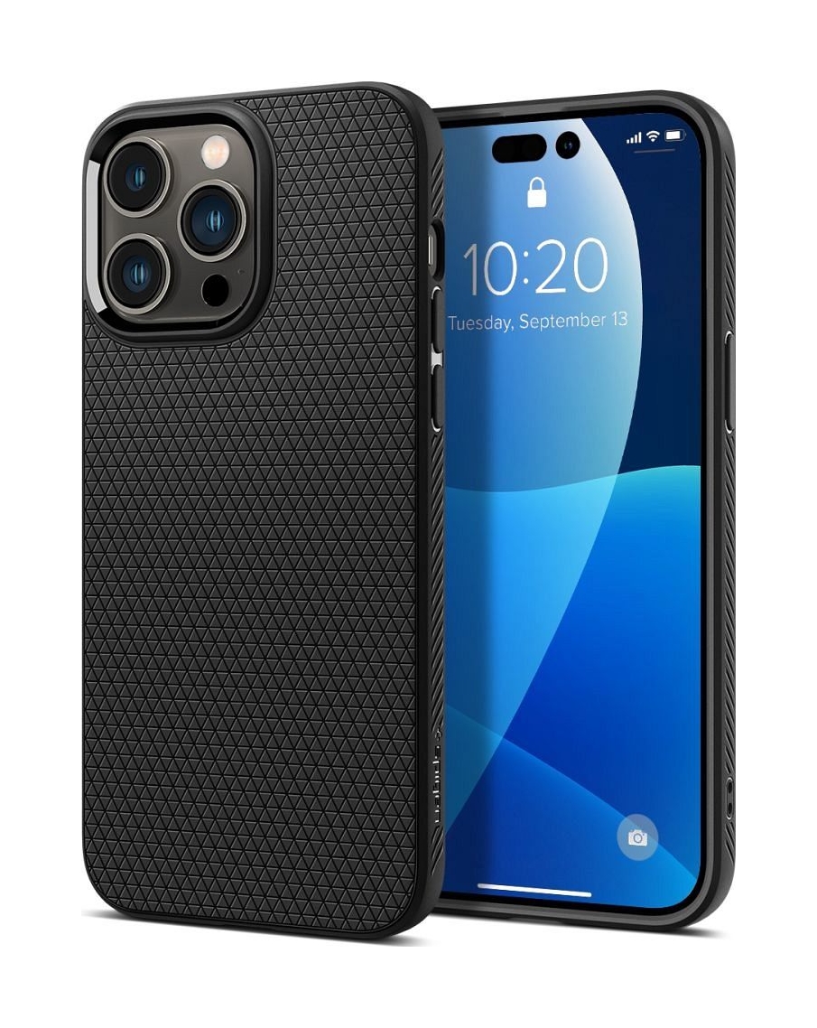 Zadní kryt Spigen Liquid Air na mobil iPhone 14 Pro černý