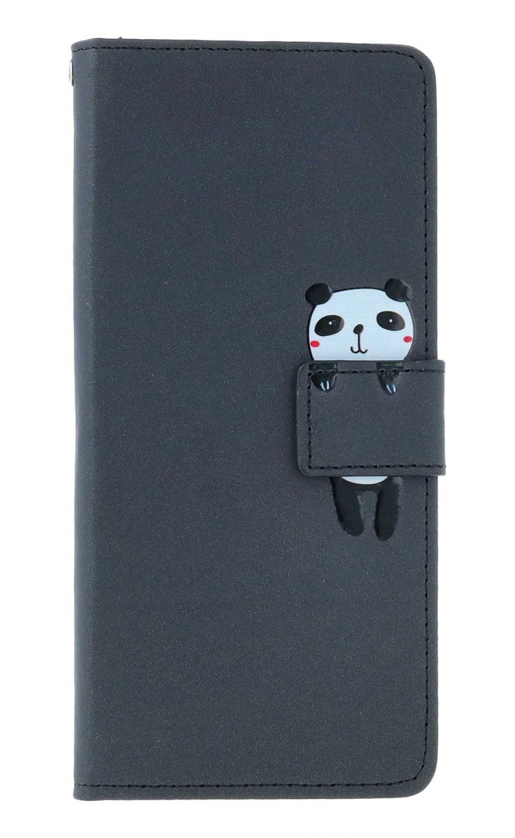 Knížkové pouzdro TopQ na mobil Xiaomi Redmi Note 13 Pro černé s pandou