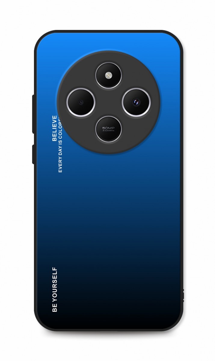 Zadní pevný kryt TopQ LUXURY na mobil Xiaomi Redmi 14C duhový modrý