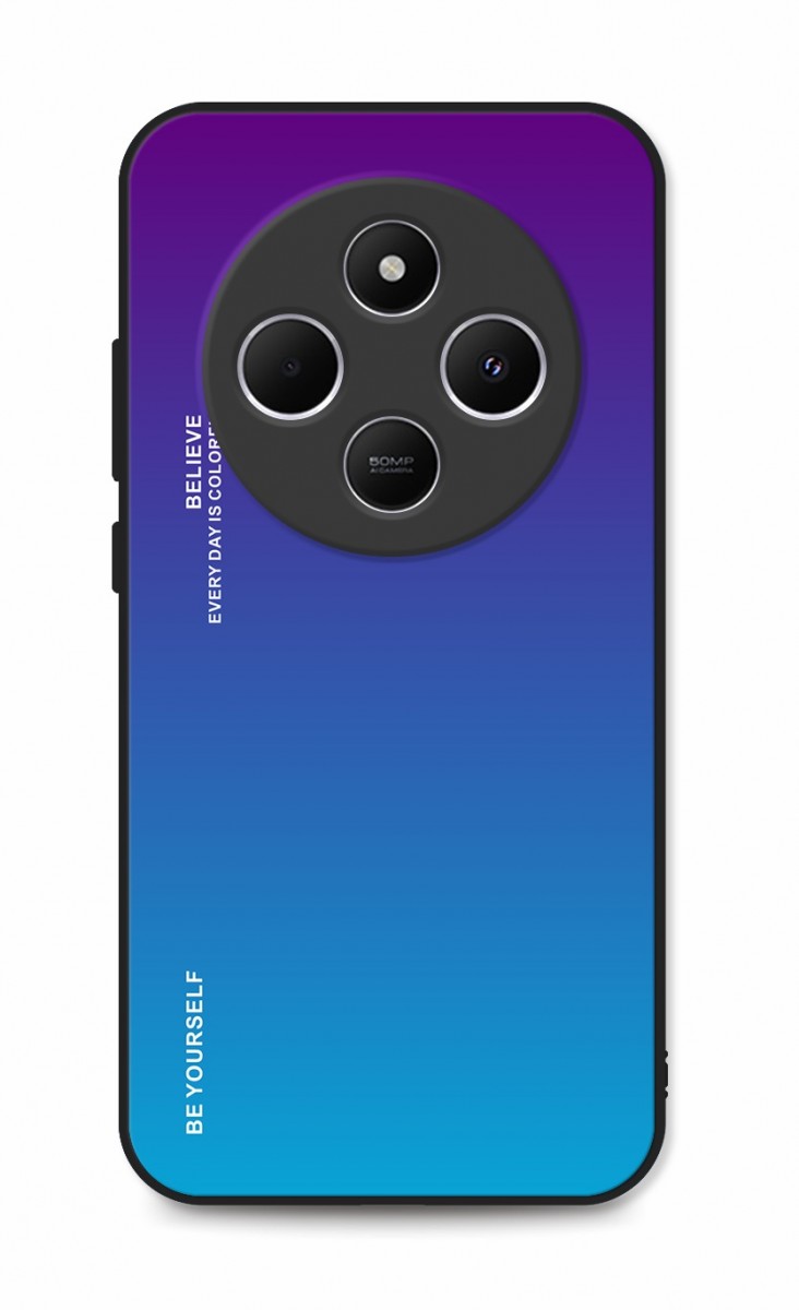 Zadní pevný kryt TopQ LUXURY na mobil Xiaomi Redmi 14C duhový purpurový