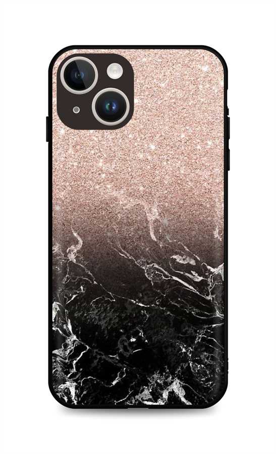 Zadní pevný kryt TopQ LUXURY na mobil iPhone 14 Sparkling Marble