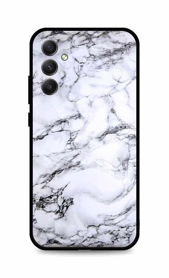 Zadní pevný kryt TopQ LUXURY na mobil Samsung A34 Marble White