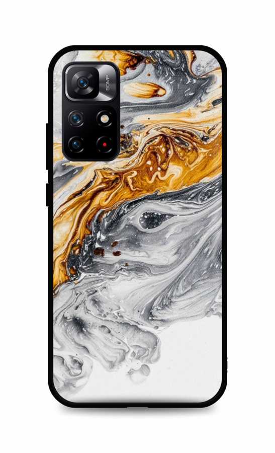 Zadní pevný kryt TopQ LUXURY na mobil Xiaomi Redmi Note 12S Marble šedo-zlatý