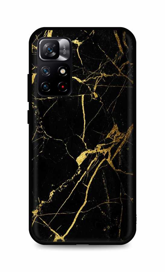 Zadní pevný kryt TopQ LUXURY na mobil Xiaomi Redmi Note 12S Marble černo-zlatý