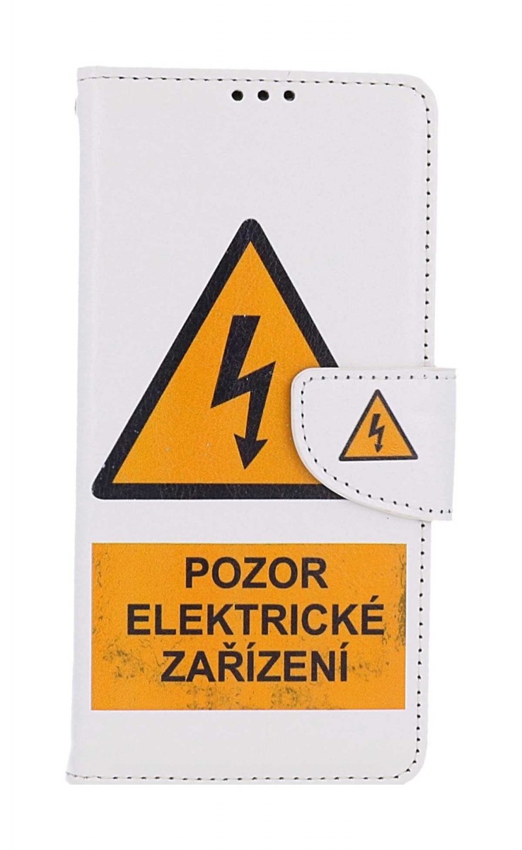 Knížkové pouzdro TopQ na mobil Xiaomi Redmi Note 13 Pro+ 5G Pozor elektrické zařízení