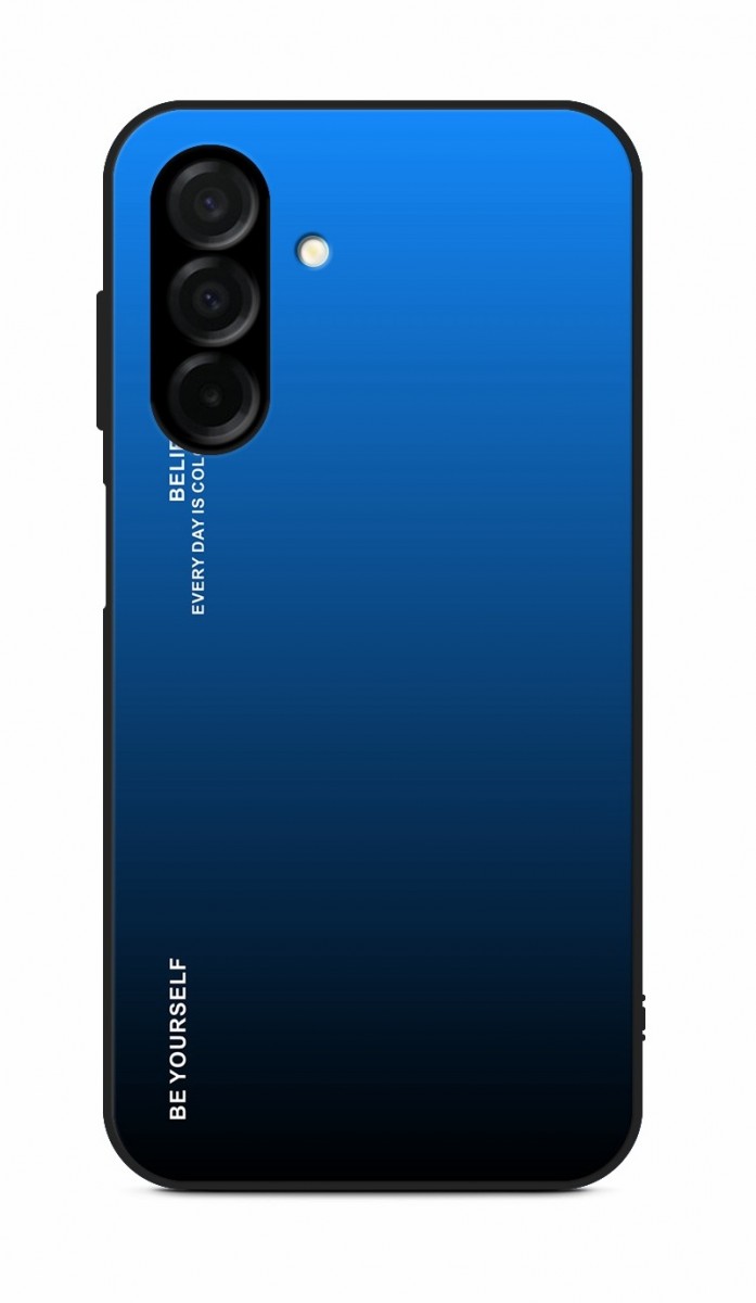 Zadní pevný kryt TopQ LUXURY na mobil Samsung A17 duhový modrý
