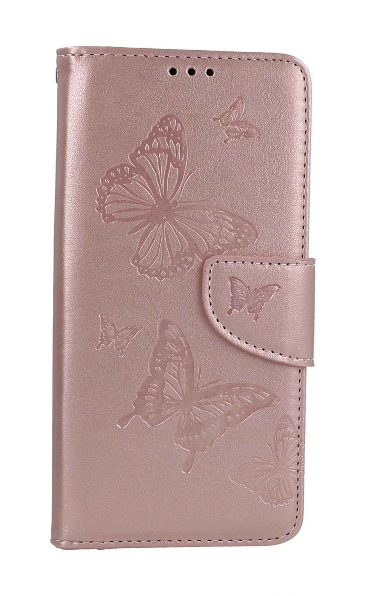 Knížkové pouzdro TopQ na mobil Samsung A54 5G Butterfly růžové světlé