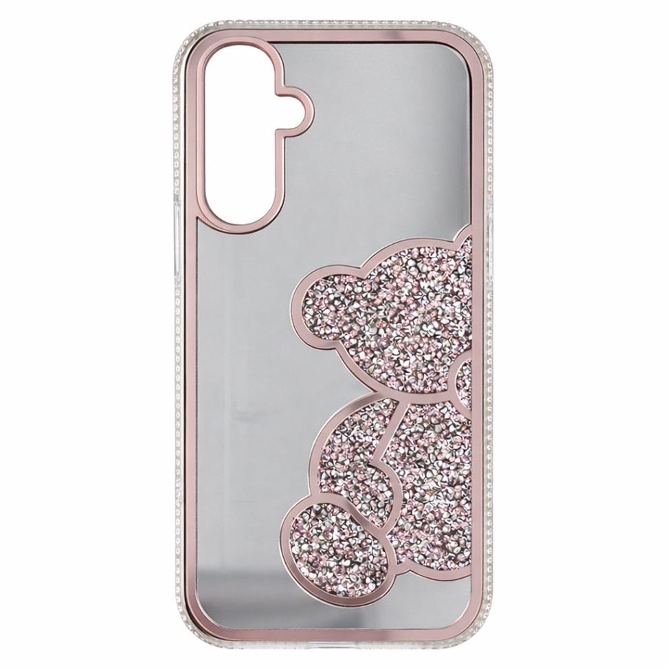 Zadní kryt Teddy Bear pro Samsung Galaxy A57 5G růžový