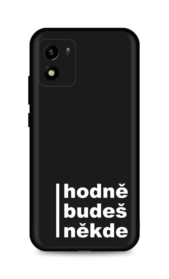 Zadní silikonový kryt TopQ DARK na mobil Vivo Y01 Hodně budeš někde