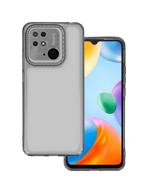 Zadní kryt na mobil Xiaomi Redmi 10C Crystal Diamond průhledný tmavý