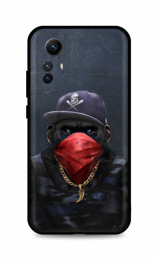 Zadní kryt TopQ DARK na mobil Xiaomi Redmi Note 12S Monkey Gangster