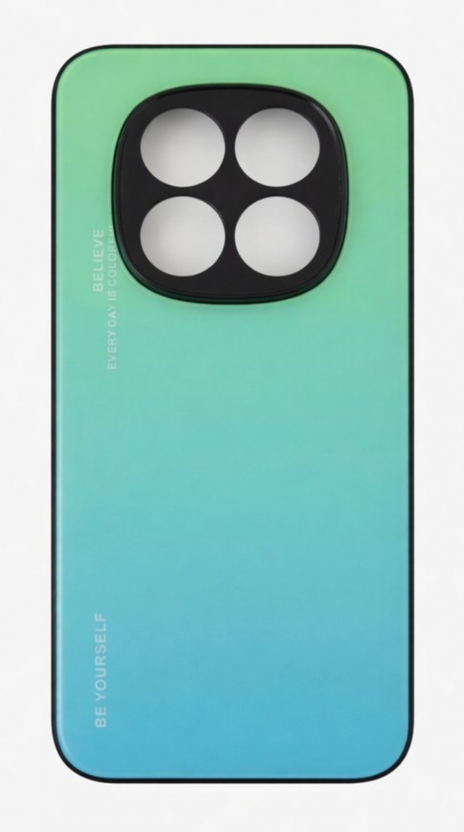 Zadní pevný kryt TopQ LUXURY na mobil Xiaomi Redmi Note 15 Pro 5G duhový zelený