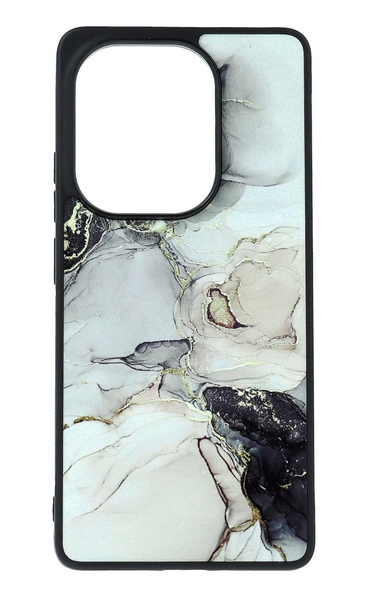 Zadní pevný kryt TopQ Marble na mobil Xiaomi Redmi Note 13 Pro Smoky Cream