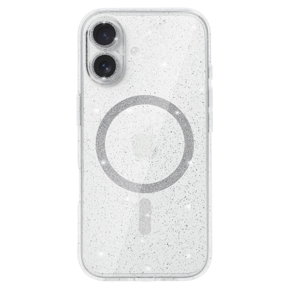Zadní kryt Glitter Magsafe pro iPhone 17 transparent