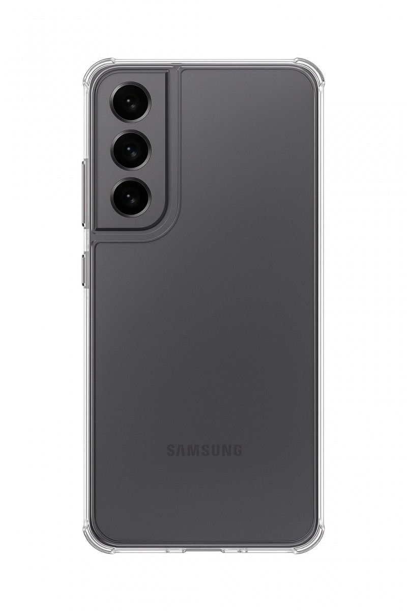 Odolný zadní kryt TopQ na mobil Samsung S25 FE průhledný černý