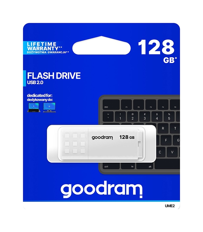 Flash disk značky GOODRAM UME2 128GB bílý