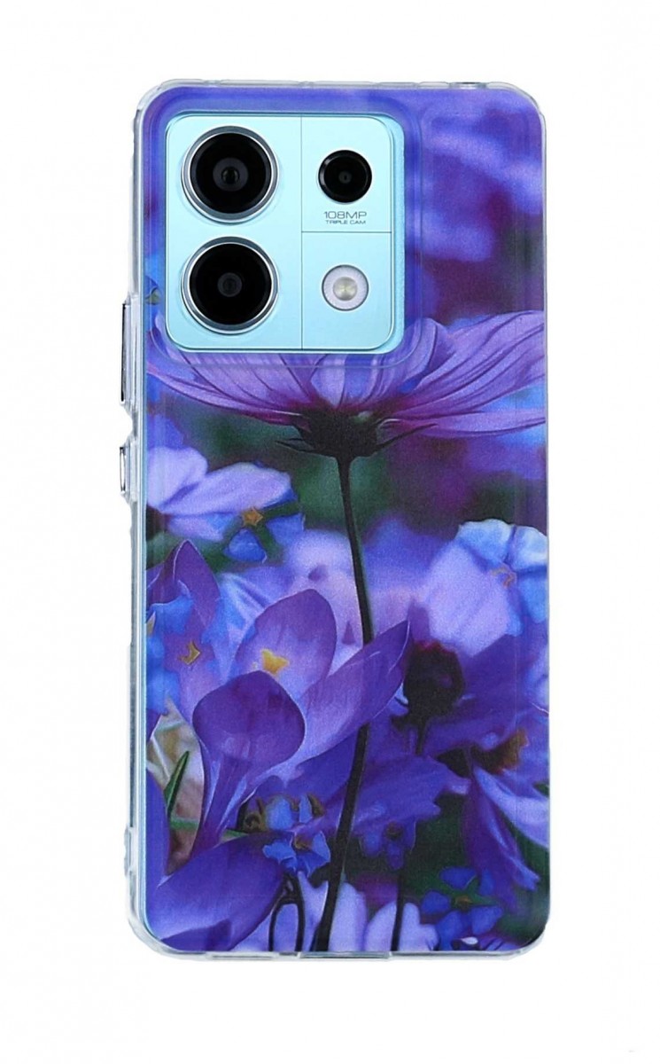 Zadní pevný kryt TopQ Image na mobil Xiaomi Redmi Note 13 Pro 5G Rozkvetlé květy