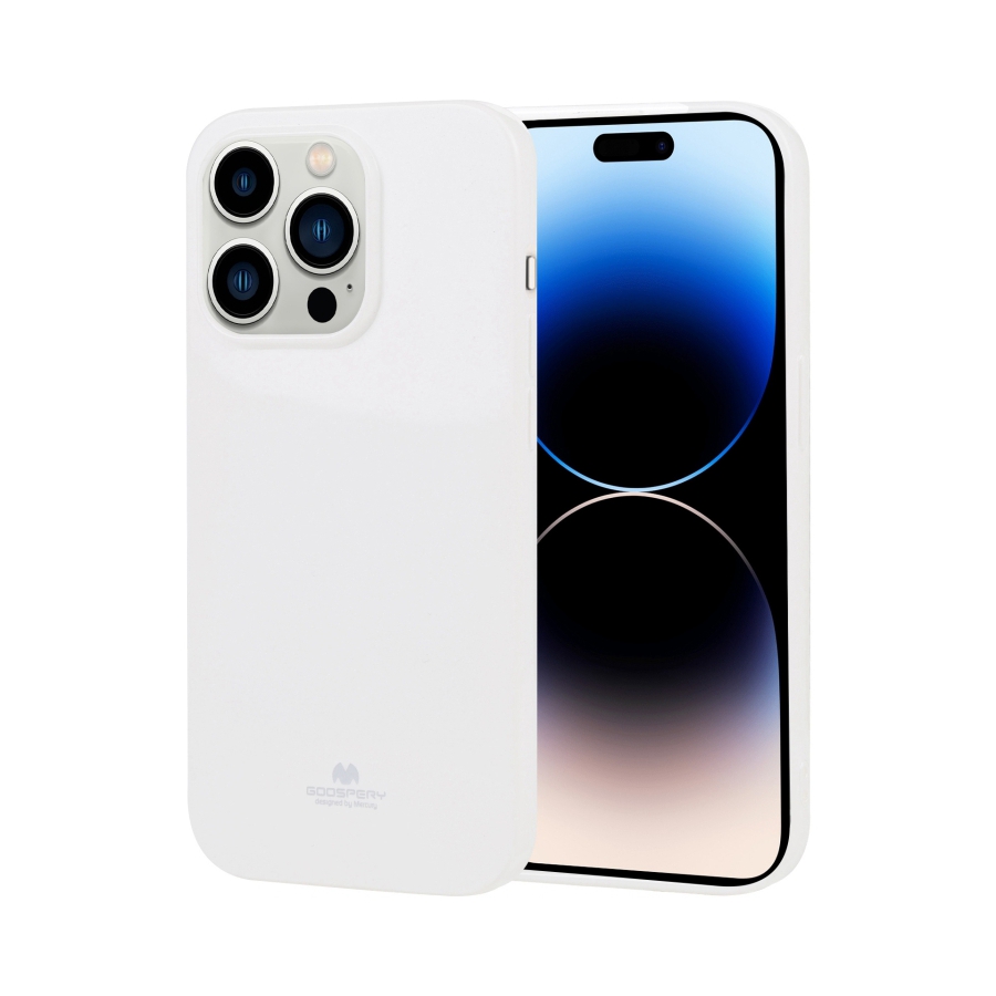 Zadní kryt Mercury Jelly Case na mobil iPhone 14 Pro bílý