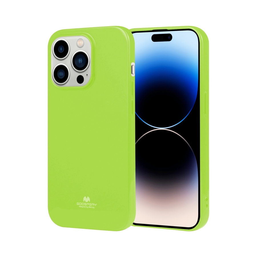 Zadní kryt Mercury Jelly Case na mobil iPhone 14 Pro limetkový