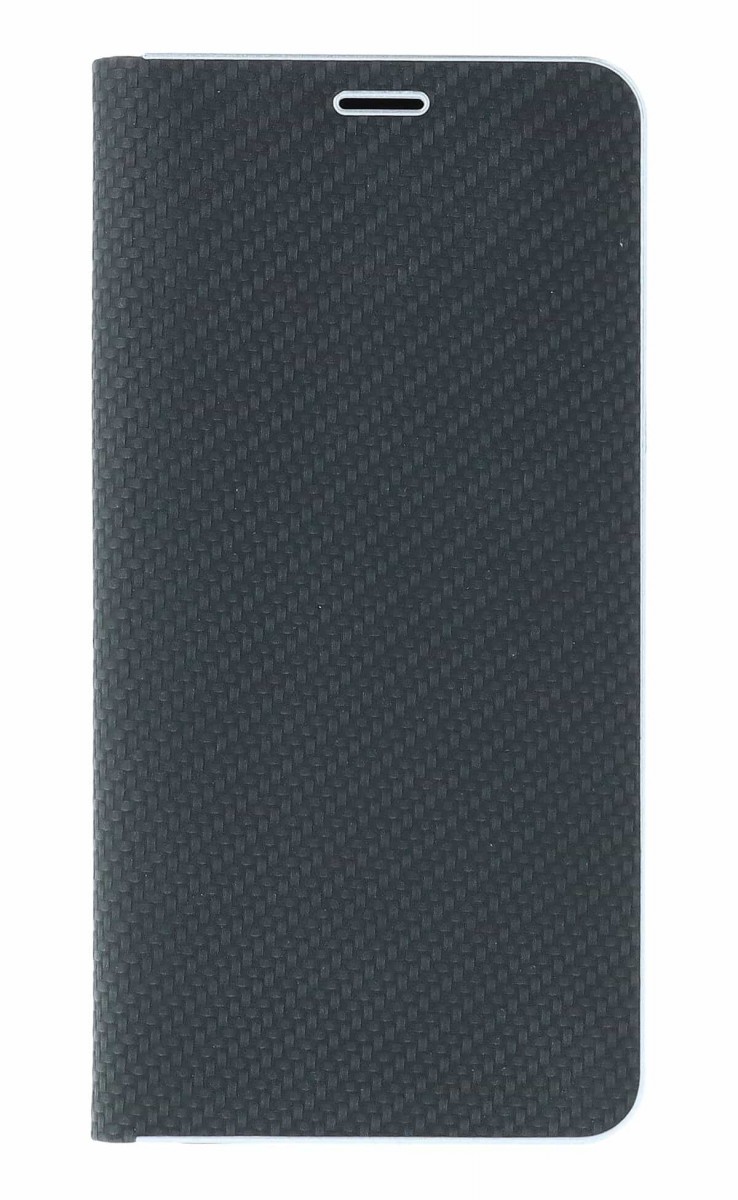 Knížkové pouzdro TopQ Luna Carbon Book na mobil Xiaomi Redmi Note 15 5G černé