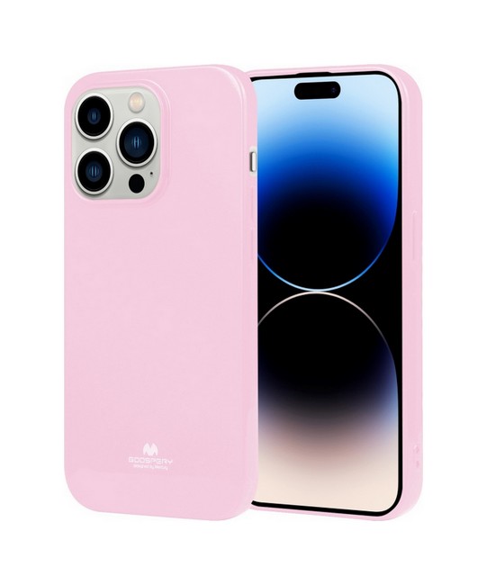 Zadní kryt Mercury Jelly Case na mobil iPhone 14 Pro Max světle růžový