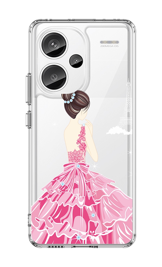 Zadní pevný kryt TopQ Image na mobil Xiaomi Redmi Note 13 Pro+ 5G Pink Princess
