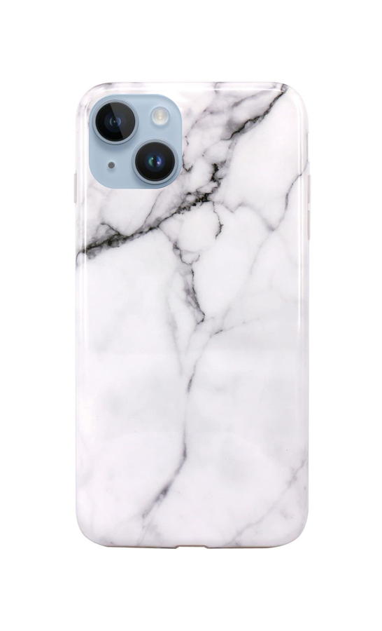 Zadní kryt TopQ na mobil iPhone 14 Mramor bílý