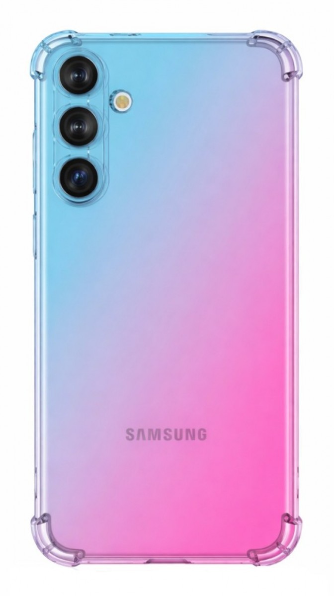Zadní kryt TopQ na mobil Samsung A57 5G Shock duhový modro-růžový