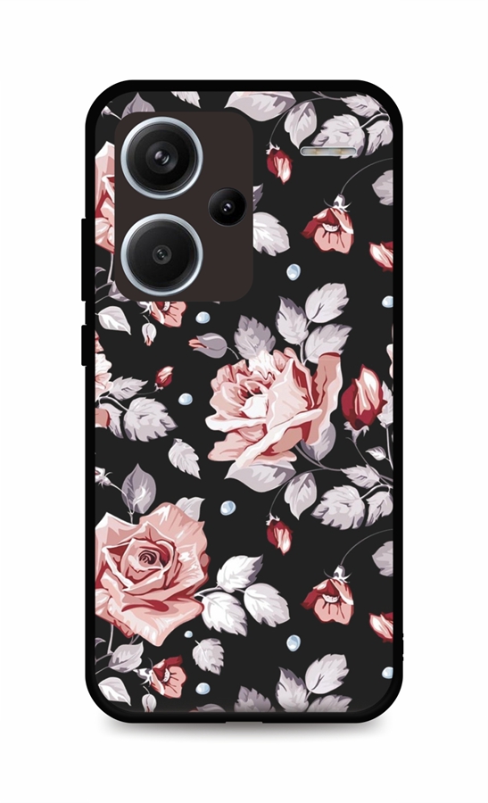 Zadní pevný kryt TopQ LUXURY na mobil Xiaomi Redmi Note 13 Pro+ 5G Black Roses