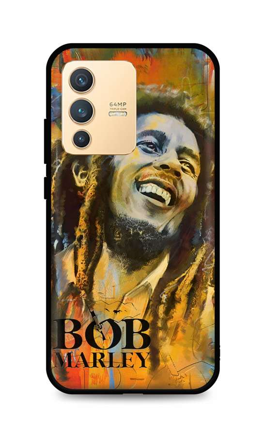 Zadní silikonový kryt TopQ DARK na mobil Vivo V23 5G Bob Marley