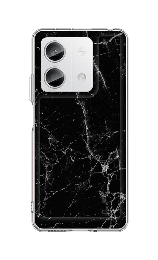 Zadní pevný kryt TopQ STYLE na mobil Xiaomi Redmi Note 13 5G Mramor černý