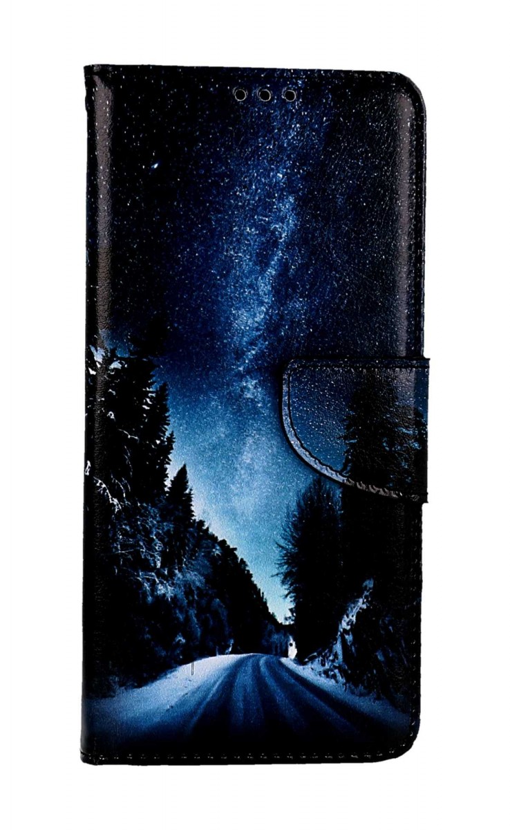 Knížkové pouzdro TopQ na mobil Samsung A14 Zimní cesta