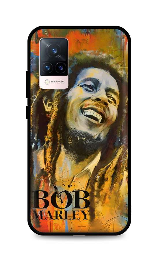 Zadní silikonový kryt TopQ DARK na mobil Vivo V21 5G Bob Marley