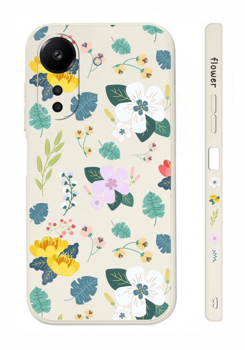 Zadní kryt TopQ Design na mobil Xiaomi Redmi 13C Jarní kvítí