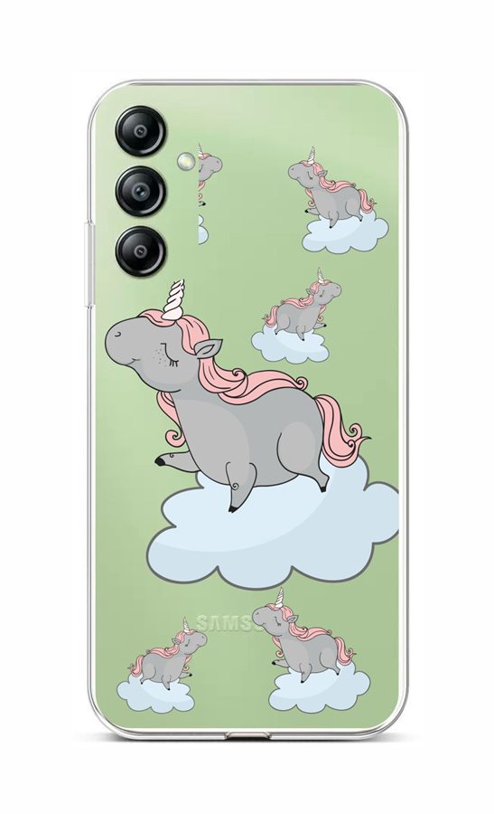 Zadní kryt TopQ na mobil Samsung A14 5G Grey Unicorns