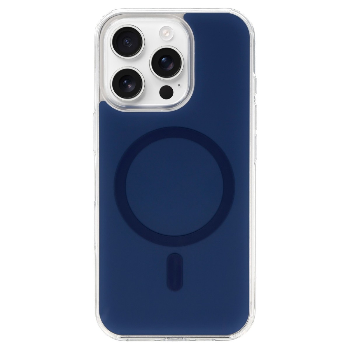 Ochranný kryt Glossy MagSafe pro iPhone 15 Pro tmavě modrý