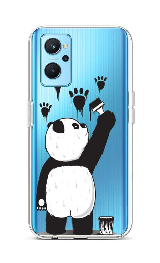 Zadní silikonový kryt TopQ na mobil Realme 9i Rebel Panda