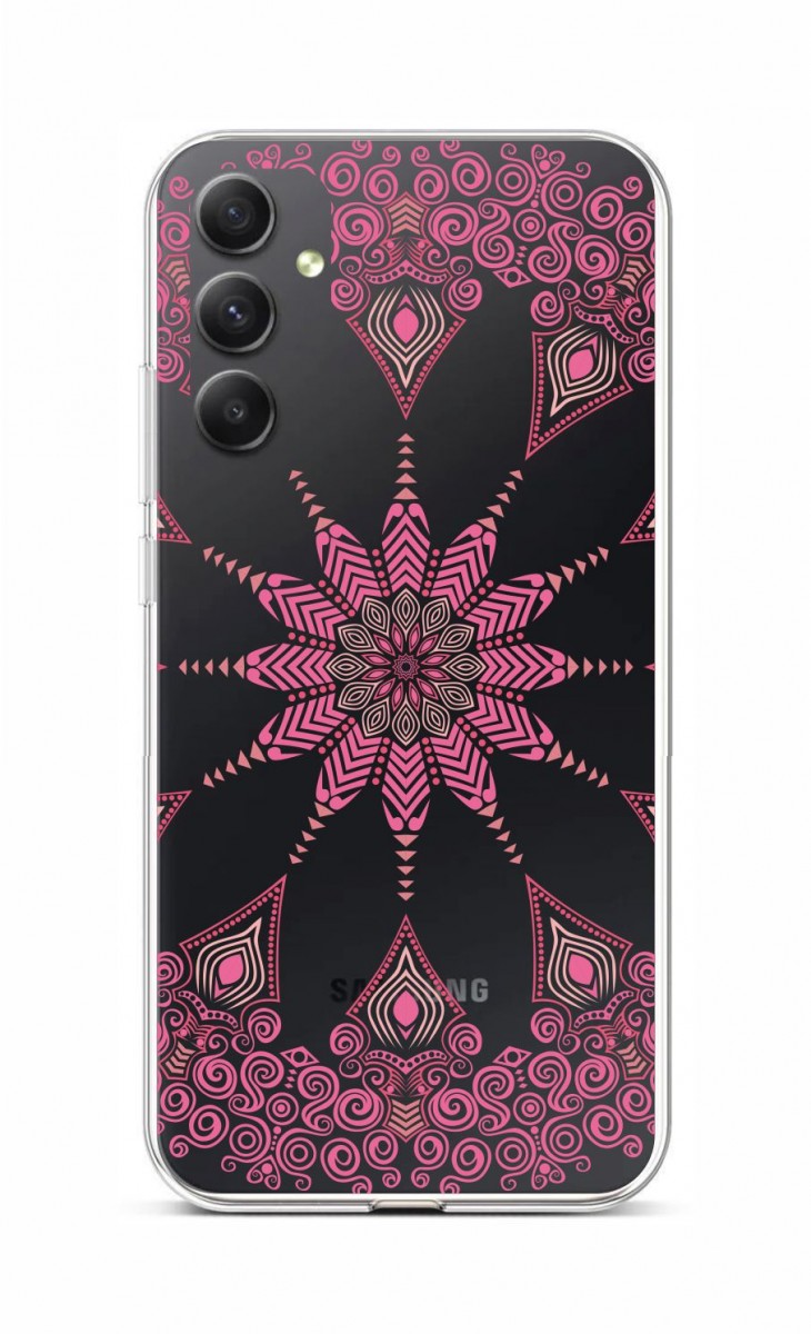 Zadní kryt TopQ na mobil Samsung A34 Pink Mandala