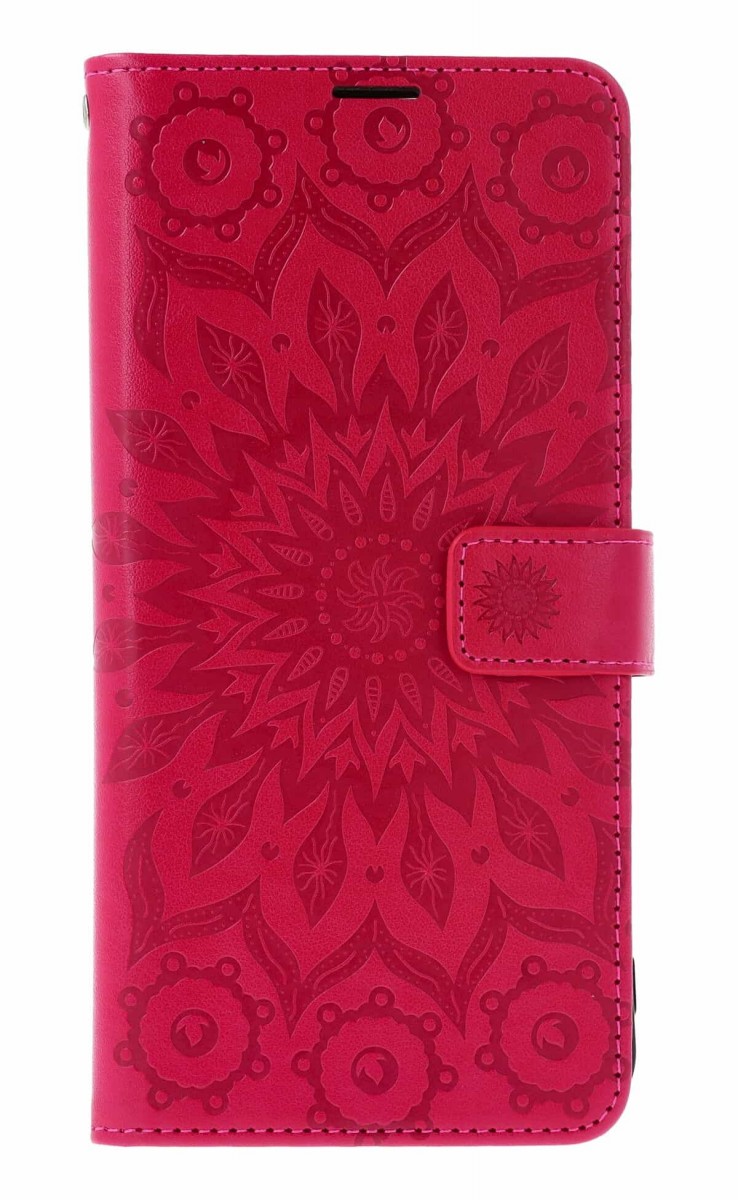 Knížkové pouzdro TopQ Mezzo na mobil Xiaomi Redmi 15C Mandala tmavě růžová
